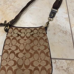 vintage coach sidebag